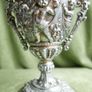 Victorian Neoclassical  Urn / Chalice With Cherub & Scroll Decoration - 8,5" High Image 7