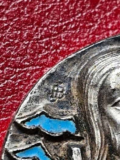 1960's Saint Christopher Medal on chain by Jean balme