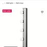Ikea wall lights, 1 small wall mirror, 1x long wall mirror. Image 6
