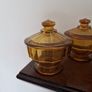vintage Amber glass Image 2