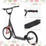 Kick Scooters for Kids with Adjustable Height, Anti-Slip Deck, Dual Brakes, Rubber Tyres, for Boys and Girls Aged 5+ Years Old Black Image 6