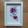 TWO FRAMED Original Watercolour Floral Paintings Image 3