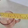 Vintage Pink glass creamer milk jug great condition. Image 3