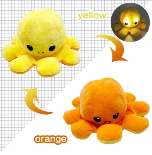Reversible Octopus with Lights 20 cm