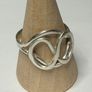 Handmade sterling silver ring size N1/2 Image 2