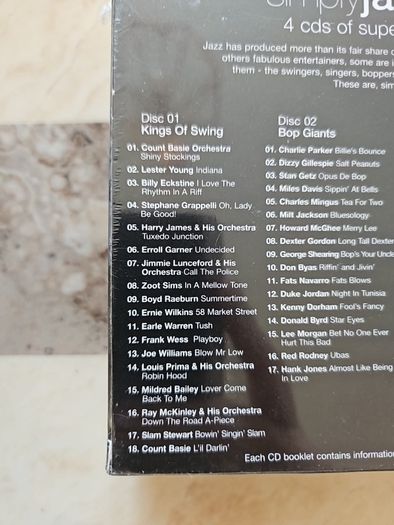 Simply Jazz Greats 4CD Boxset  (NEW)