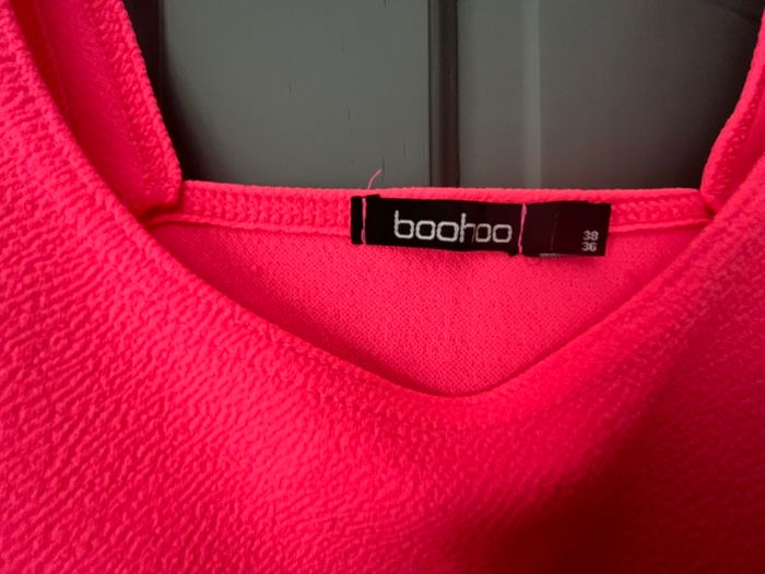 BOOHOO ladies pink vest crop size 8/10