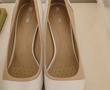 Fabulous Nude and White Geox Respira  Shoes Size 38.5