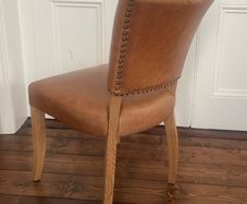 Leather dining chairs