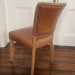 Leather dining chairs