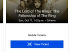 2 tickets Lord of the Rings in concert 3arena
