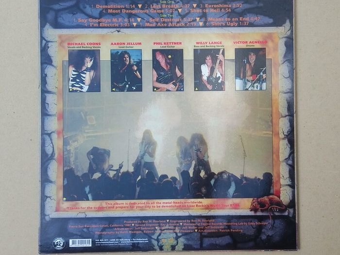 Laaz Rockit Know Your Enemy album Thrash Metal
