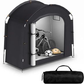 Bike Shed, Bike Storage Outdoor Waterproof Storage Tent, Portable Garden Garage Shelter for 2 Bicycles, Motorcycle, Tools, Toys & Lawn Mower