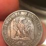 France 5 centimes 1855 BB with anchor Image 5