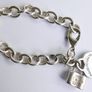 Return to Tiffany Heart Tag Bracelet in Sterling Silver with Heart Tag a Padlock length 7,5" - 33,22g Image 9