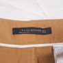 Zara Tan Camel Brown High Waist Wide Leg Trousers with White Turn-Up Cuffs Size S Image 2