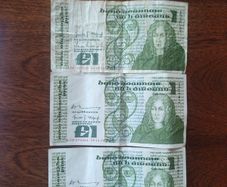old Irish banknotes