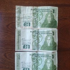 old Irish banknotes