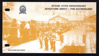 1998 Isle of Man 125th Anniversary of Isle of Man Steam Railway Commemorative Stamps Miniature Sheet Presentation Pack
