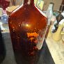 2 Large Old Amber Glass Chemist Pharmacy Bottles, Postage Available Image 5