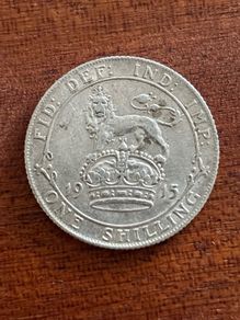 1915 Silver Shilling