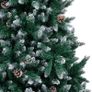 Artificial Christmas Tree with Pine Cones and White Snow 240 cm Image 2