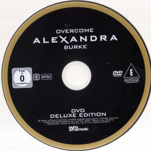 Alexandra Burke - Signed Cd/dvd - Overcome - Deluxe Edition !