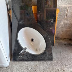 black marble sink