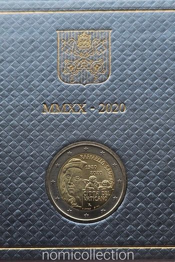 Vatican City 2020 year Brilliant Uncirculated Commemorative 2 Euro coin.