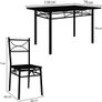 Dining Table Kitchen Table with 4 Chairs Dining Room Set Kitchen Table Chair Set Image 2