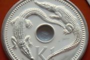 Papua New Guinea 1979  Coin Stamp cover BUNC Salt Water Crocodiles