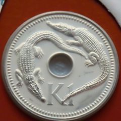 Papua New Guinea 1979  Coin Stamp cover BUNC Salt Water Crocodiles