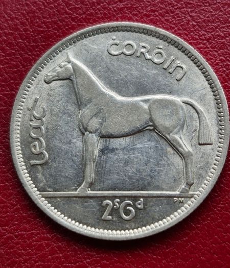 Ireland 1942 Excellent Silver Half Crown Coin