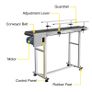 PVC Belt Electric Conveyor Machine Adjustable Conveyor Table Conveyor Belt Stainless Steel Anti-Static Code Machine with Double Guardrail Image 9