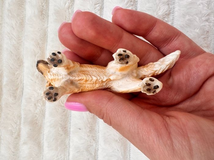 Schleich Farm World Golden Retriever D 73527 approx. 6 cm. tall Used Please see photos