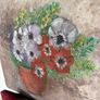 Fine Floral Still Life Floral Painting On Canvas, Signed. Image 5