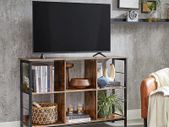 _6 Tier Bookcase Open Storage Shelf Office Living Room Bedroom 120 x 33 x 80 cm
