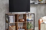 _6 Tier Bookcase Open Storage Shelf Office Living Room Bedroom 120 x 33 x 80 cm