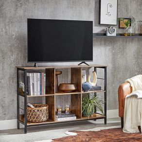 _6 Tier Bookcase Open Storage Shelf Office Living Room Bedroom 120 x 33 x 80 cm