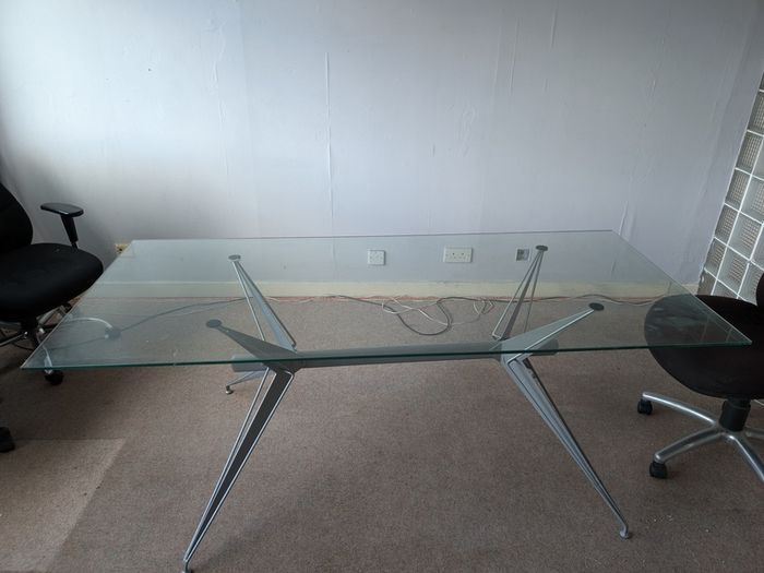 Glass desk