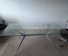 Glass desk