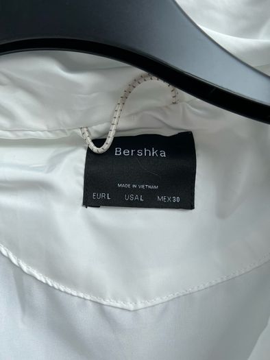 White Berska Puffer Jacker