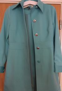 Vintage INEPTIE Coat & Matching Mini Dress  Retro Style