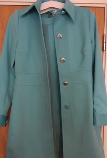 Vintage INEPTIE Coat & Matching Mini Dress  Retro Style