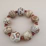 Vintage Burmese Pumtek Pyu Petrified Wood Beads Bracelet Image 3