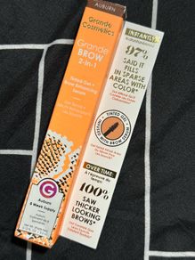 Grande cosmetics brow 2in 1 tinted gel plus brow enhancing serum in AUBURN