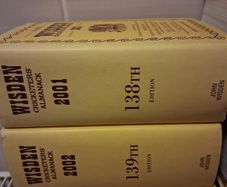 Cricket Books. Wisden Cricketers Almanack. Years 1996 to 2003. Eight Books In Chronological Order.Collect In Dublin Or Receive Via Post.