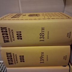 Cricket Books. Wisden Cricketers Almanack. Years 1996 to 2003. Eight Books In Chronological Order.Collect In Dublin Or Receive Via Post.