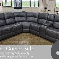 New Grey Nando Corner Sofa Sets