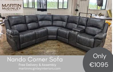 New Grey Nando Corner Sofa Sets